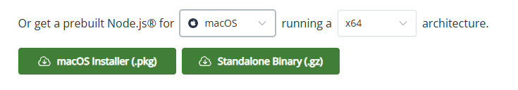 התקנת Node.js ב-Mac