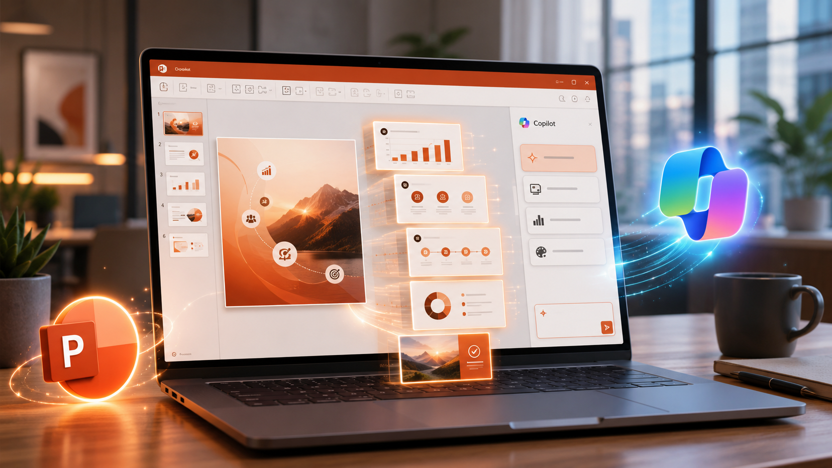 Copilot בתוך PowerPoint