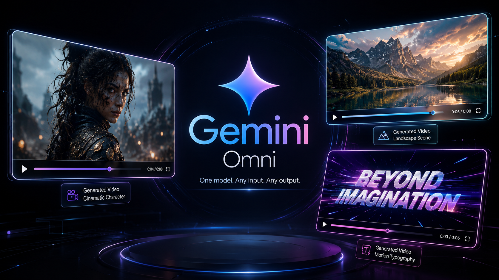 איור פתיחה: Gemini Omni — מודל אחד שמייצר וידאו מכל סוג קלט