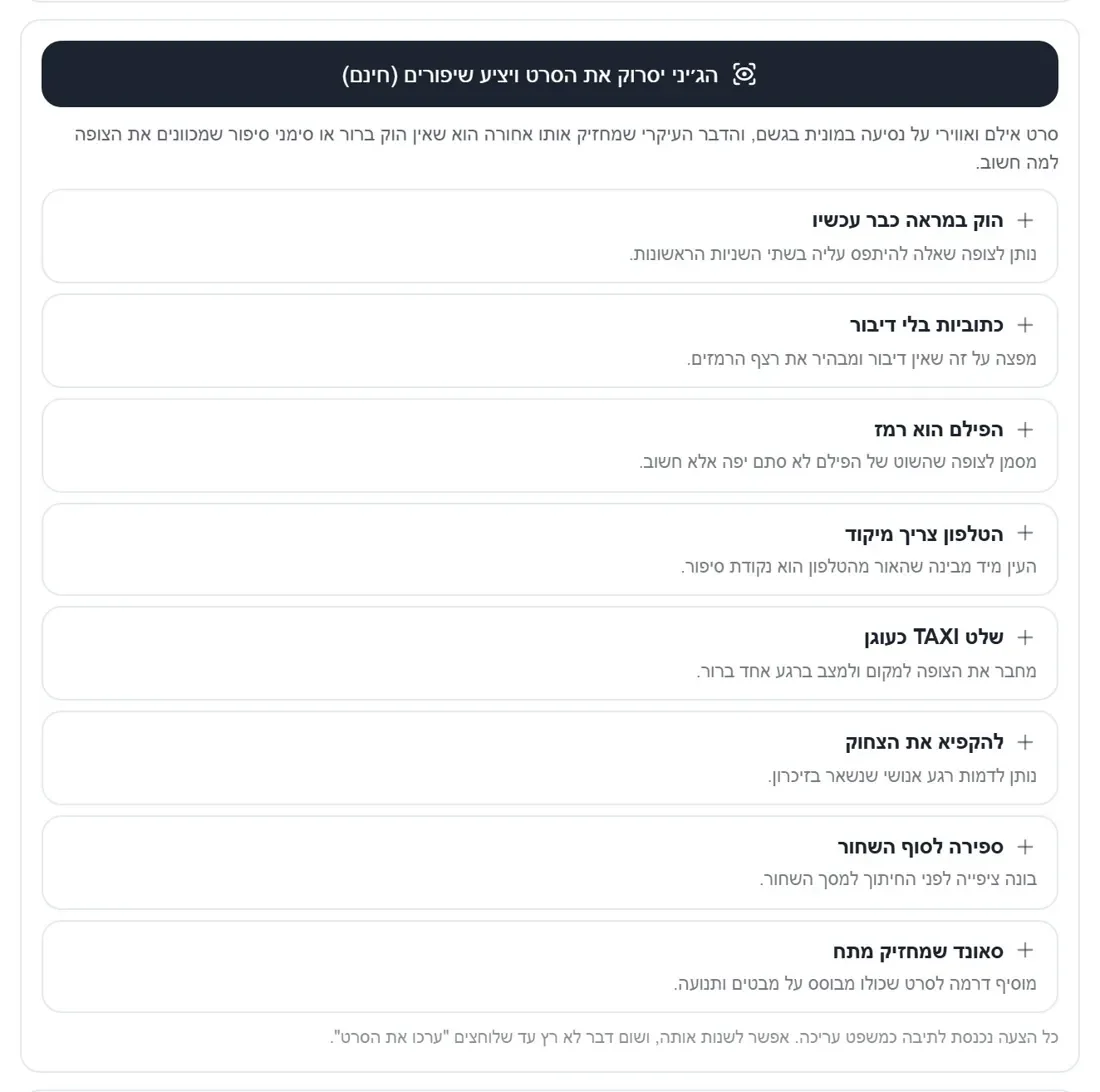 התשובה האמיתית של הסריקה על סרט המונית שבפתיחה
