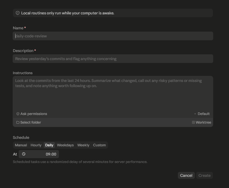 טופס הגדרת המשימה