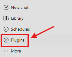 תפריט Plugins