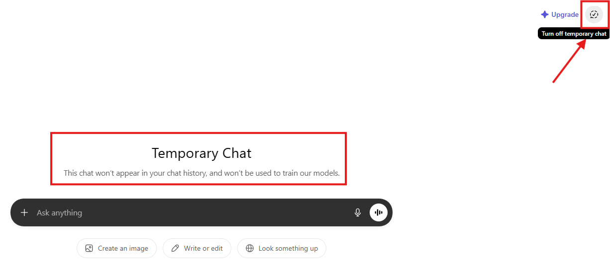 Temporary Chat