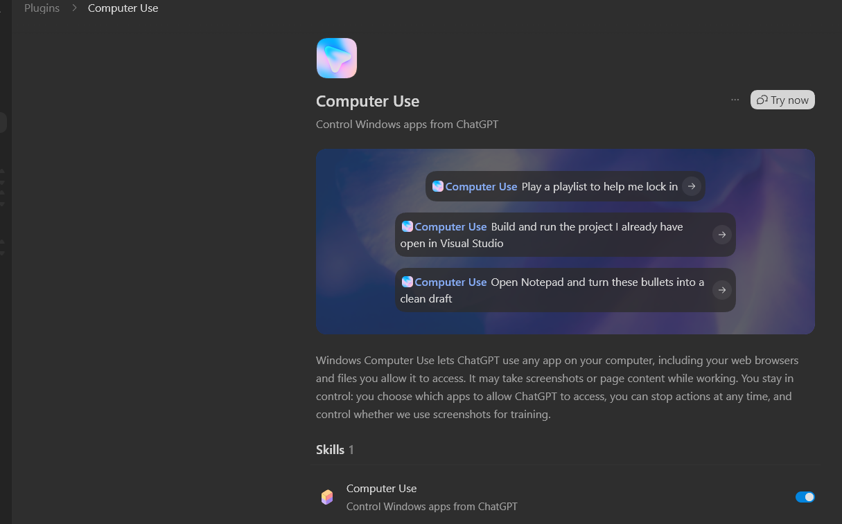 Computer Use בפעולה