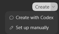 כפתור Create ליצירת תזמון